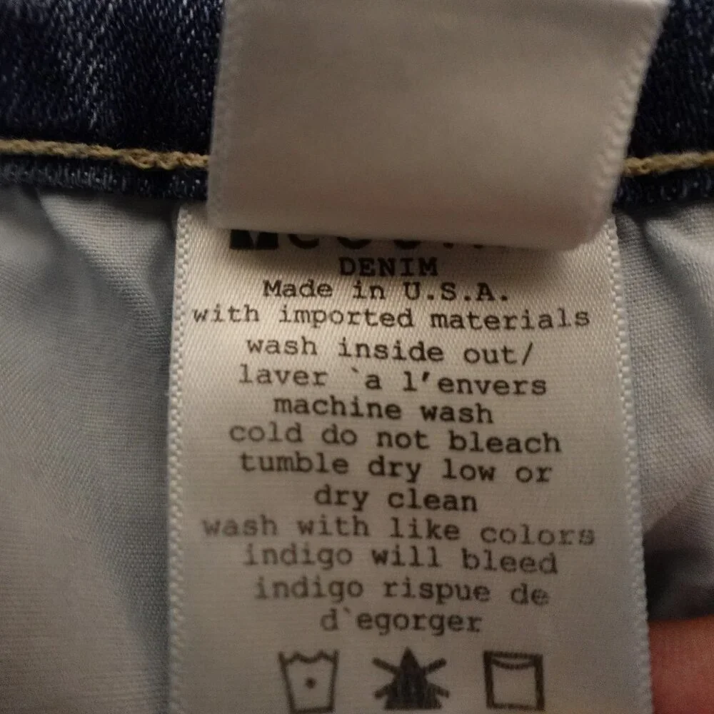 Mcguire jeans high rise skinny women's 31 blue‎ denim